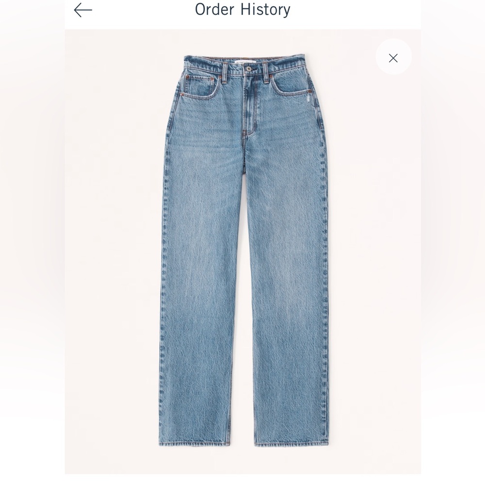 Abercrombie high rise loose jean